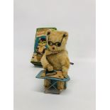 A 1950'S JAPANESE WIND UP CAT TOY "IRONING CAT" IN ORIGINAL BOX