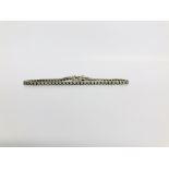 AN 18CT WHITE GOLD DIAMOND SET TENNIS BRACELET