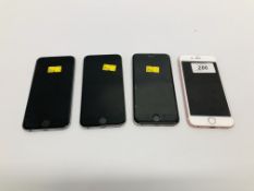 4 X APPLE IPHONE 6S,