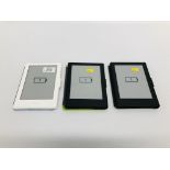 3 X AMAZON KINDLES - SOLD AS SEEN