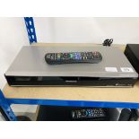 A PANASONIC BLU-RAY FREEVIEW PLAY RECORDER MODEL DMR-PWT655 COMPLETE WITH REMOTE CONTROL - SOLD AS
