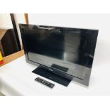 A SONY BRAVIA 32 INCH TELEVISION COMPLETE WITH REMOTE - SOLD AS SEEN