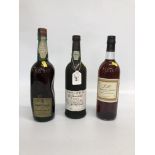 3 BOTTLES - TAYLORS 10 YEARS OLD PORT 75CL, VINHO DA MADEIRA TIPO SERCIAL 75CL AND J.P.