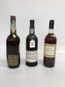 3 BOTTLES - TAYLORS 10 YEARS OLD PORT 75CL, VINHO DA MADEIRA TIPO SERCIAL 75CL AND J.P.