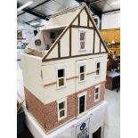 3 STOREY DOLLS HOUSE & FURNITURE + DELICATESSEN SHOP & CONTENTS