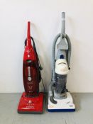 A HOOVER 2200 WATT UPRIGHT VACUUM CLEANER AND A VAX SWIFT PET PREMIUM UPRIGHT VACUUM CLEANER - SOLD