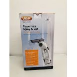 A VAX POWERMAX SPRAY AND VAC CORDLESS WINDOW CLEANER - SOLD AS SEEN