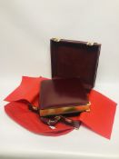 MARIO ACERBONI ITALIAN LEATHER PHOTO ALBUM PRESENTED IN LEATHER SUIT CASE