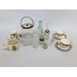 SMALL COLLECTION OF CRYSTAL GLASSWARE TO INCL.