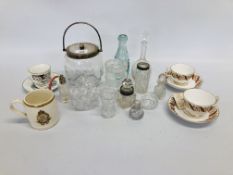 SMALL COLLECTION OF CRYSTAL GLASSWARE TO INCL.