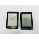 2 X AMAZON KINDLE PAPERWHITES - SOLD AS SEEN