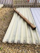 10 X 3 METRE SHEETS PROFILE FIBRE GLASS ROOF SHEETING (USED)