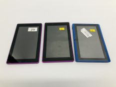 2 X LENOVO TABLETS PLUS ONE OTHER TABLET - SOLD AS SEEN