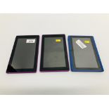2 X LENOVO TABLETS PLUS ONE OTHER TABLET - SOLD AS SEEN