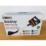 A RECHARGEABLE BELDRAY VACUUM CLEANER (BOXED) - SOLD AS SEEN