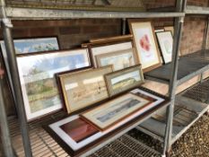 A COLLECTION OF FRAMED PRINTS,