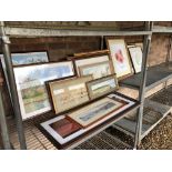 A COLLECTION OF FRAMED PRINTS,