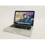 APPLE MACBOOK PRO LAPTOP COMPUTER MODEL A1502 (NO CHARGER) (S/N C02NN67DG3QK) - SOLD AS SEEN