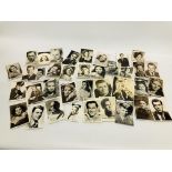 PACKET OF FILM STAR POSTCARDS AND PHOTOS,