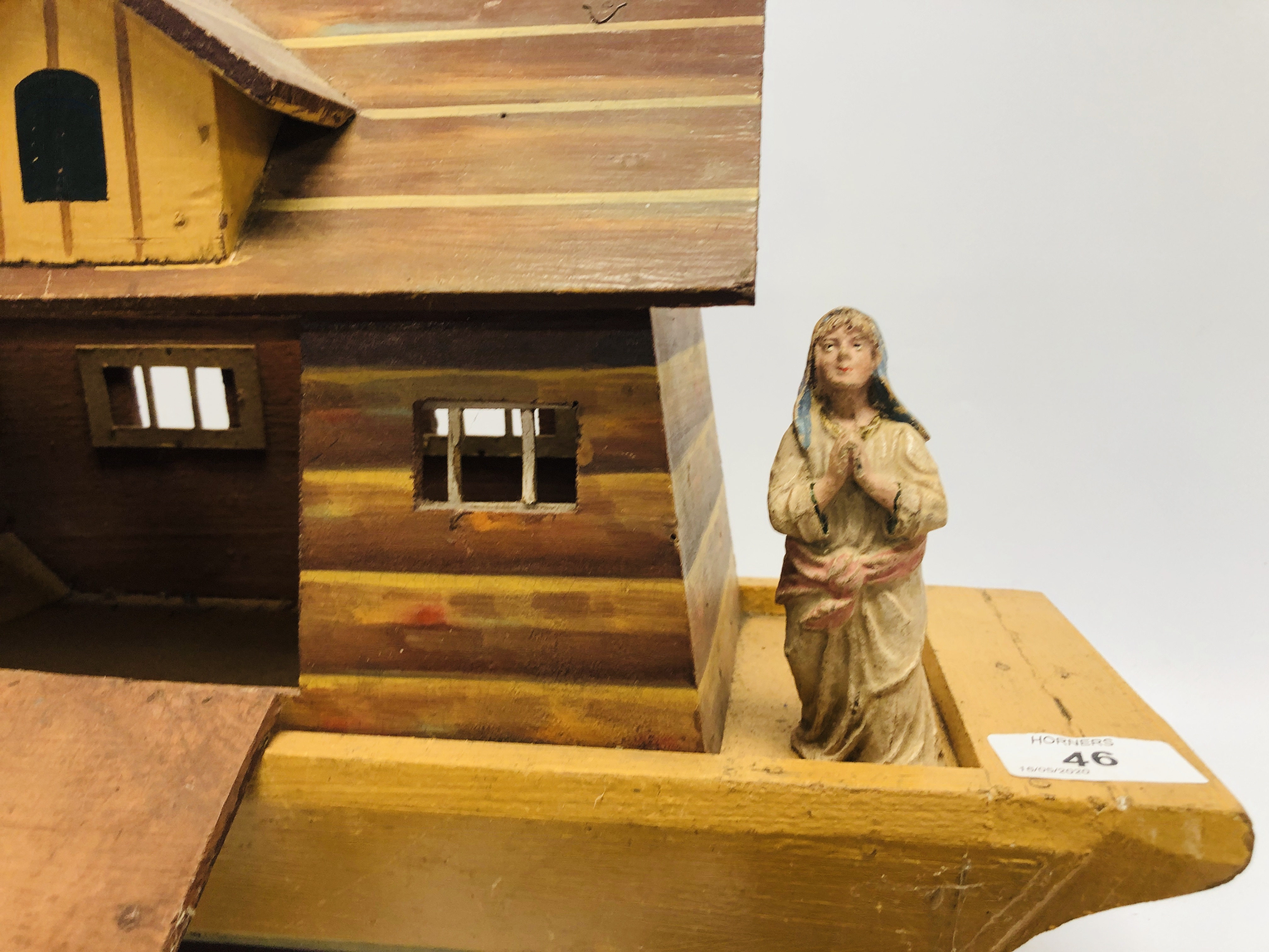 NOAHS ARK WITH FIGURES, MODEL ANIMALS (C - Image 3 of 16