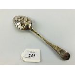 MID 18TH.CENT SILVER FRUIT SPOON PROBABL