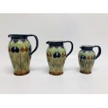 ROYAL DOULTON 7760 SET OF THREE GRADUATE