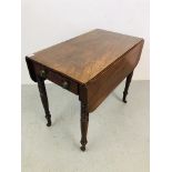 C19TH MAHOGANY FALLING LEAF OCCASIONAL S