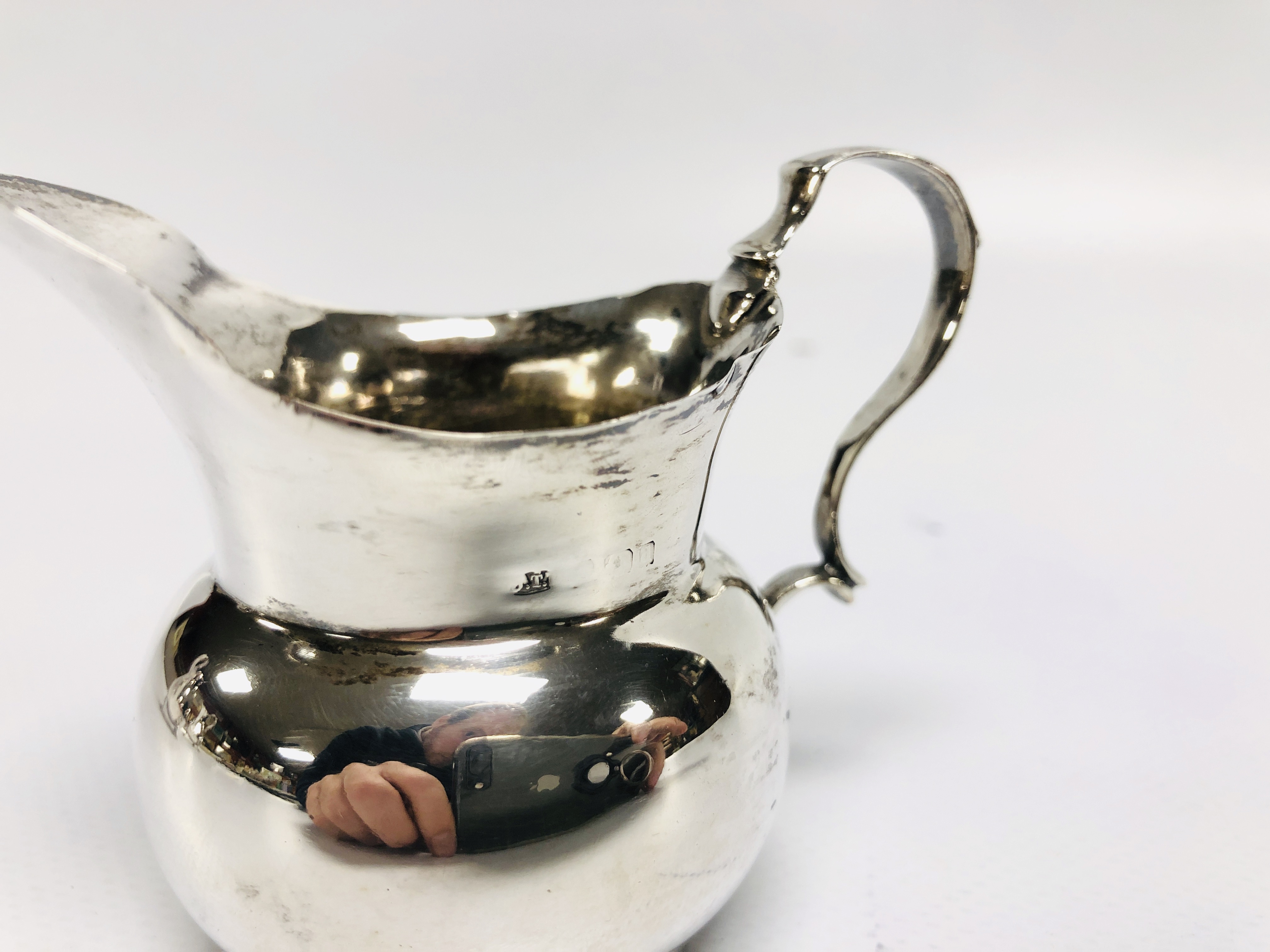 THREE SILVER CREAM JUGS, ALL WITH DOUBLE - Image 9 of 18