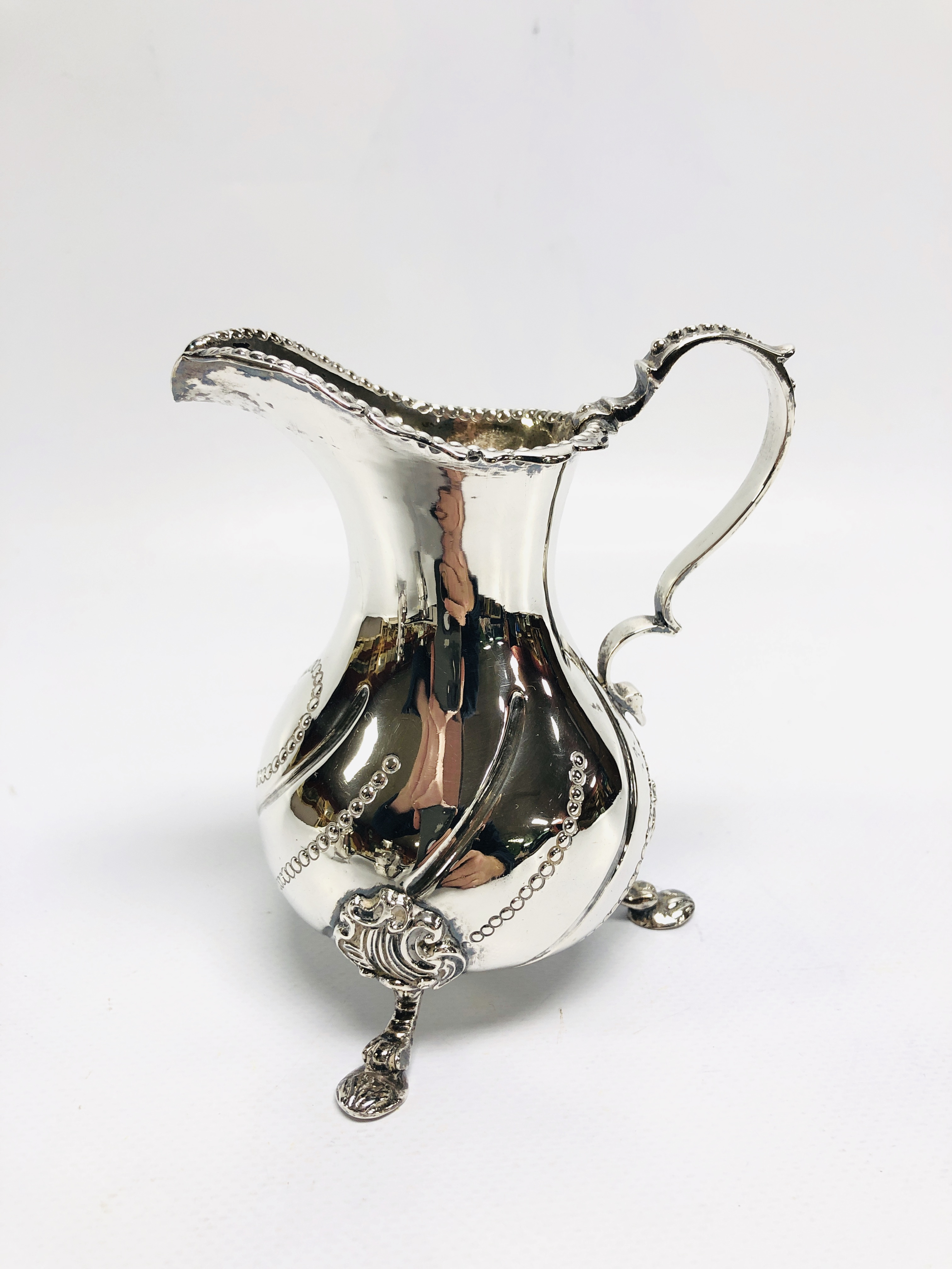 THREE SILVER CREAM JUGS, ALL WITH DOUBLE - Image 2 of 18