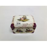 C19TH GERMAN HARD PASTE BOX IN C18TH MEI