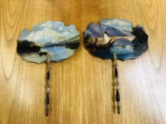 PAIR OF 19TH.CENT. CONTINENTAL PAINTED F
