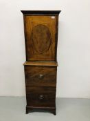 EARLY 19TH.CENT. AND LATER MAHOGANY CUPB