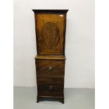 EARLY 19TH.CENT. AND LATER MAHOGANY CUPB