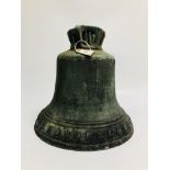 19TH. CENT. BRONZE BELL J. WARNER & SONS