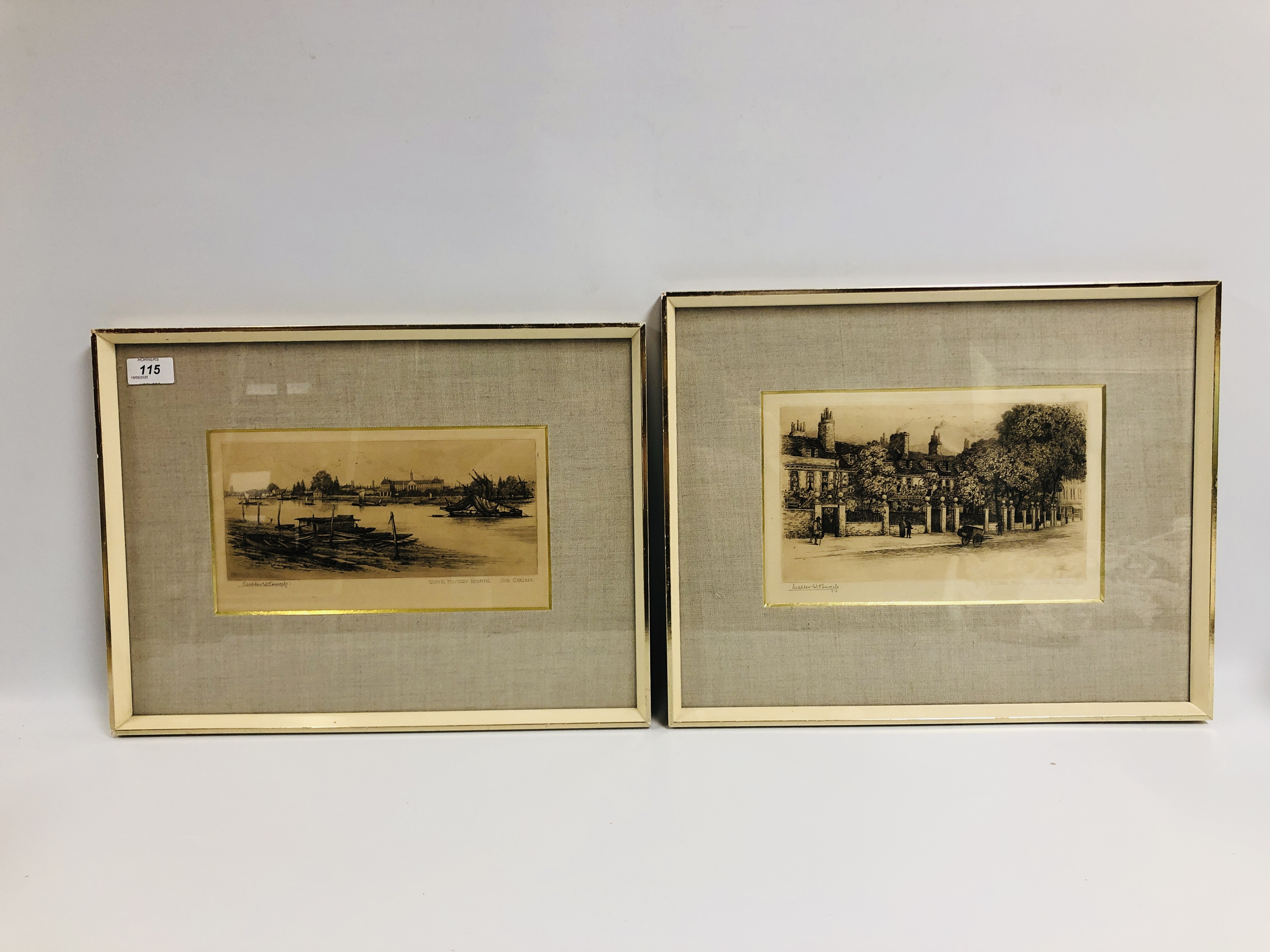 SET OF 4 FRAMED ETCHINGS RELATING TO "OL - Image 2 of 7