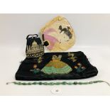 INDIAN HANDBAG EMBROIDERED WITH THE TAJ