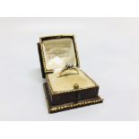 IMPRESSIVE SOLITAIRE DIAMOND RING MARKED