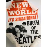 TWO VINTAGE "NEWS OF THE WORLD" BEATLES