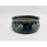 ROYAL DOULTON 7350 672 BLUE GLAZED BOWL