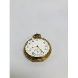 AN ELGIN GOLD PLATED POCKET WATCH