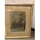 PAIR OF PRINTS "WESTMINSTER ABBEY" AND "