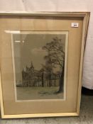 PAIR OF PRINTS "WESTMINSTER ABBEY" AND "