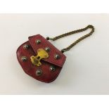 UNUSUAL N=MINIATURE LEATHER SHOULDER BAG