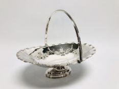 A CANADIAN SILVER SWING HANDLE BASKET CH
