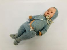 A VINTAGE COMPOSITE DOLL MARKED A.S GERM