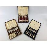 CASED SET OF SIX SILVER ART DECO COFFEE