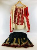 VINTAGE BULL FIGHTING MATADOR CAPE WITH