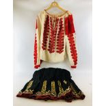 VINTAGE BULL FIGHTING MATADOR CAPE WITH