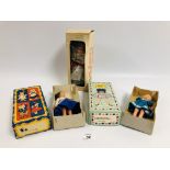 TWO 1950'S DOLLS IN ORIGINAL BOXES TO IN