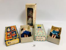 TWO 1950'S DOLLS IN ORIGINAL BOXES TO IN